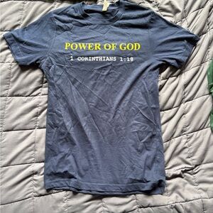 Source Unknown Navy Tee with Yellow Text